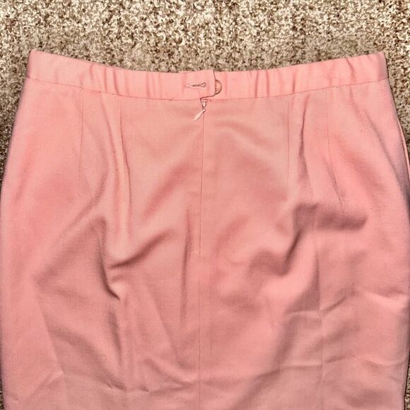 Pendleton Women's Virgin Wool Midi Skirt in Pink Size 9 - Picture 7 of 9